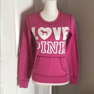 Victoria Secret PINK XS “LOVE PINK” Sweatshirt